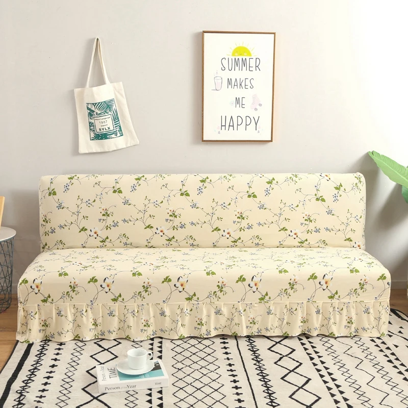  Sofa Cover Printed Sofa Bed Cover Without Armrest Couch Bed Covers Slip Resistant Sofa elastic couc