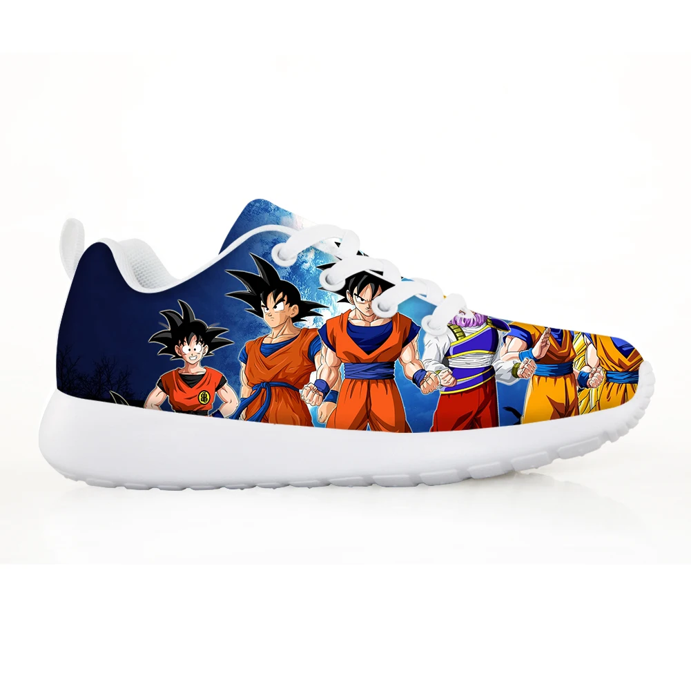 WHEREISART Casual Lightweight Shoes Dragonball Goku Anime Kids Canvas Shoes Classic Lace Up Sneakers Children Boys Girls - Цвет: LMYD5094BN
