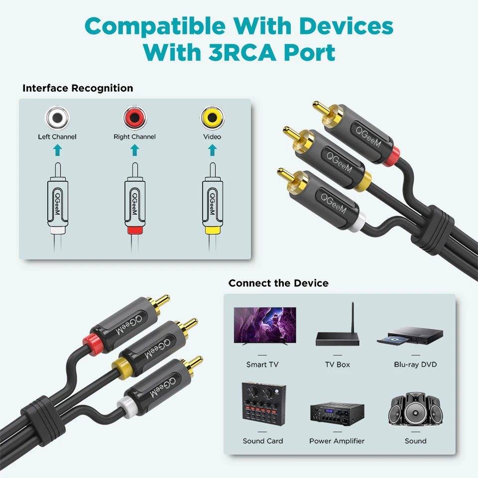 QGeeM 3RCA-3RCA ̺  Ŀ й  ̺ RCA Male-Male ׷ Aux ̾ TV ڽ CD DVD VCD    Ȩ þ ܼ ͽ  ڽ Ŀ 