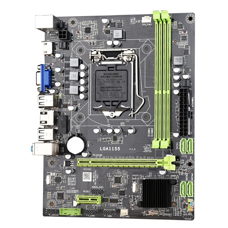 

Материнская плата H61 SATA 2, набор микросхем Intel H61, поддержка процессора Intel Core серии LGA 1155, десктопный процессор, двойная DDR3 1600 МГц