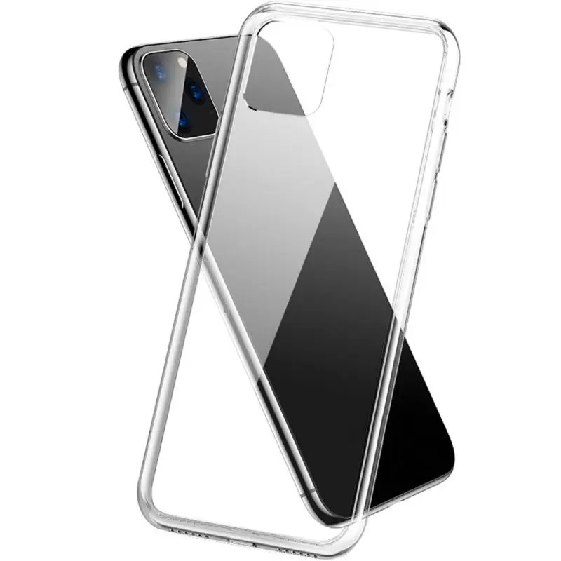 Чехол из закаленного стекла для телефона для Iphone и Tpu чехол для Iphone 11 Pro Max против царапин