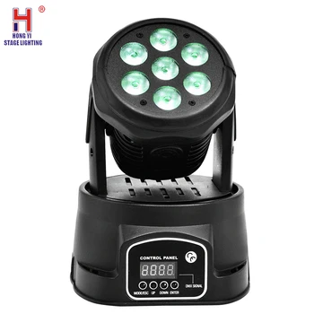 

Moving Head LED Wash Stage Lighting 7x12W RGBW 4in1 Professional DMX512 DJ