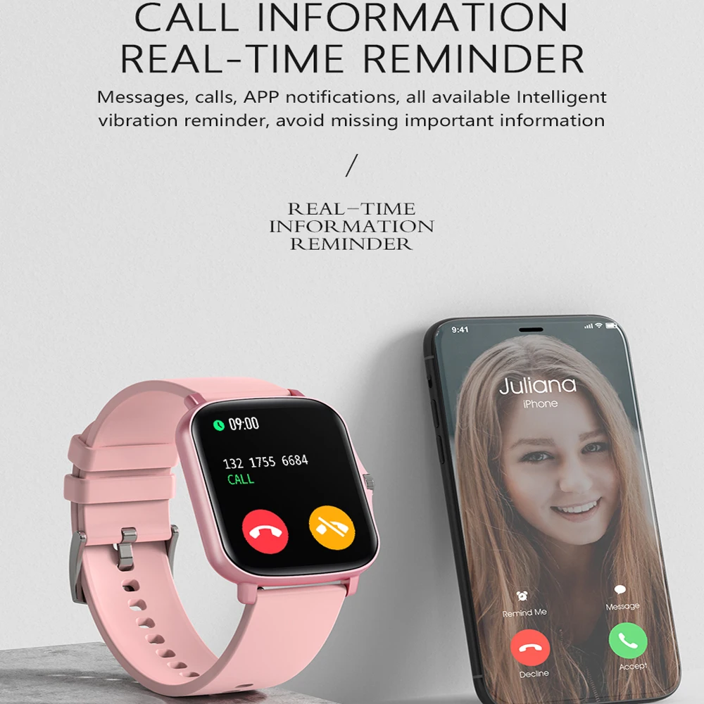 2022 Full Touch Screen Rotate Button Y20 Woman Smart Watch Fitness Tracker Smartwatch For Xiaomi IPhone Phone PK P8 Plus GTS 2