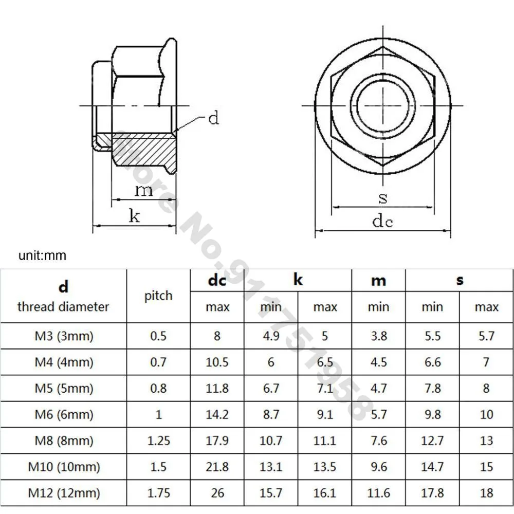 Hippo Hardware M4 (4mm) Nyloc Nylock Lock Nuts Type P Thick Nylon Insert Locking A2 Stainless Steel (Pack Of 10