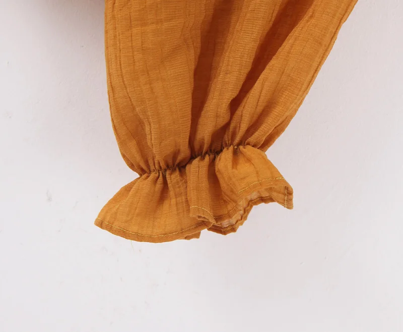 Модная женская рубашка Za, осенняя элегантная однотонная Повседневная рубашка с воротником-бабочкой, блузки на пуговицах, женские блузы с длинным рукавом, топы