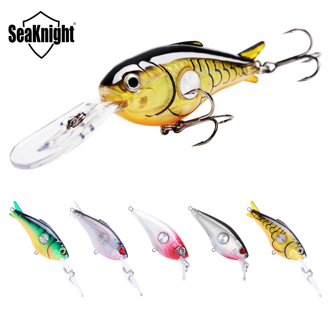 SeaKnight SK003 Crankbait 55 мм 10 г 1 8 3 9 м 5 шт. жесткие рыболовные приманки плавающие воблеры