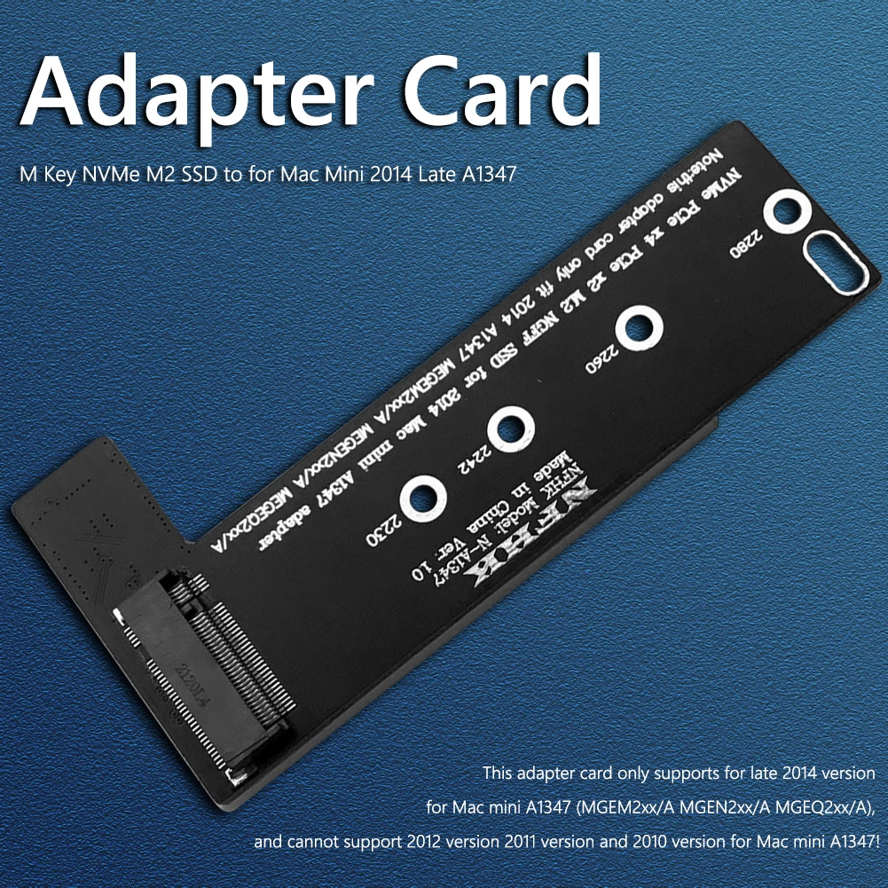 PCI Express ī   M Ű NVMe M.2 SSD to Mac Mini 2014 Late A1347 MEGEN2 MEGEM2 MEGEQ2 