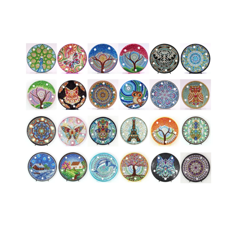 

LED Decoration Light landscape Diy Mandala Full Drill Diamond Painting Bedroom Night Lamp Home Desk DecorationZP-2661