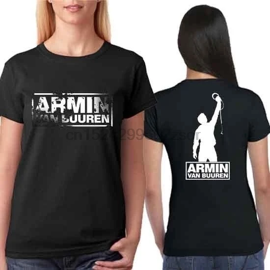 Новый Armin Van Buuren тройник 2 стороны черный хлопок Футболка для женщин |