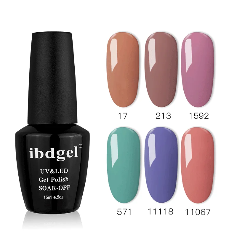set 3 6 шт ibdgel Morandi Цветной Гель-лак для ногтей осенний Гель-лак салонный впитывающий долговечный Гель-лак для ногтей DIY дизайн маникюра гельлак nail gel gel polish - Цвет: set 3