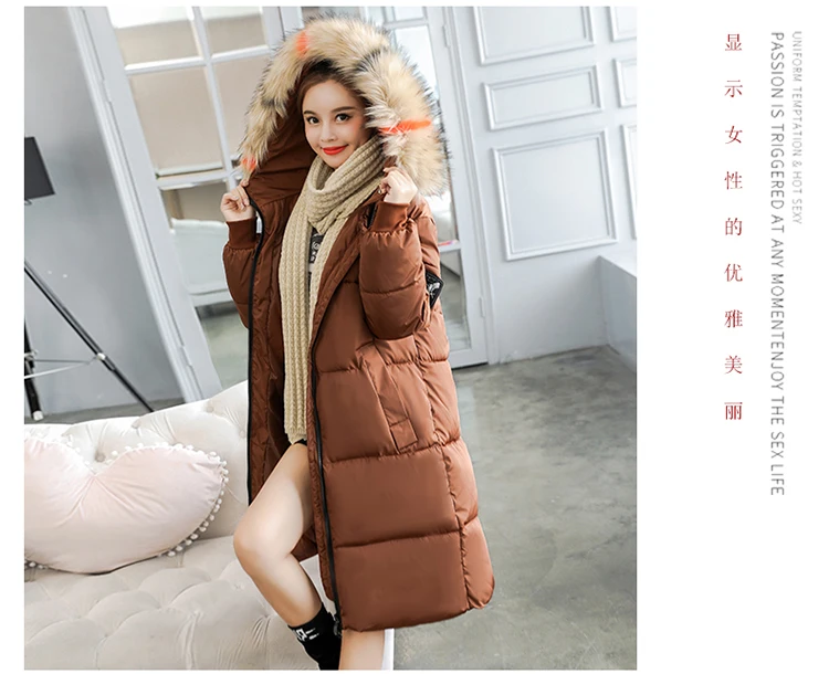 7XL плюс размер женское корейское зимнее пальто длинный тонкий пуховик пальто с капюшоном женская парка теплая хлопковая стеганая куртка женское пальто