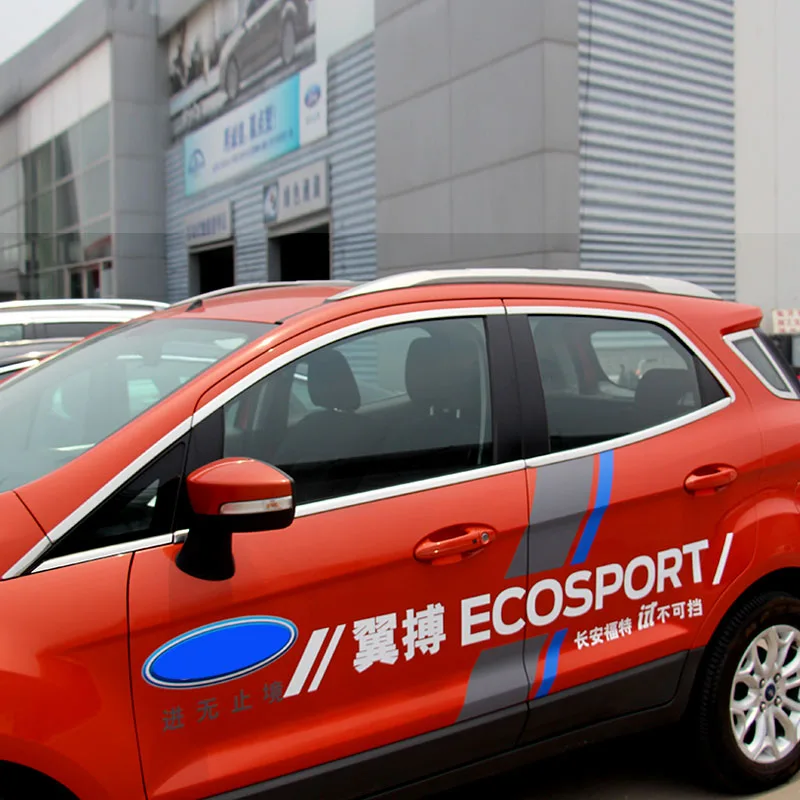 Нержавеющая сталь окна автомобиля планки для ford ecosport 2013 2nd generation