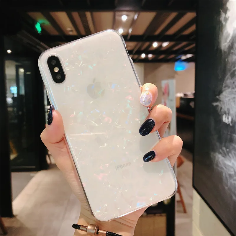 Multicolor No Ring Блестящий чехол для телефона для iPhone 11 Pro 6s фотокамеры мгновенного действия 8 7 Plus X XS MAX мечта узор оболочки чехол s для iPhone XR Xs Max крышка с защитой от повреждений и кольцом держателем - Цвет: Multicolor No Ring