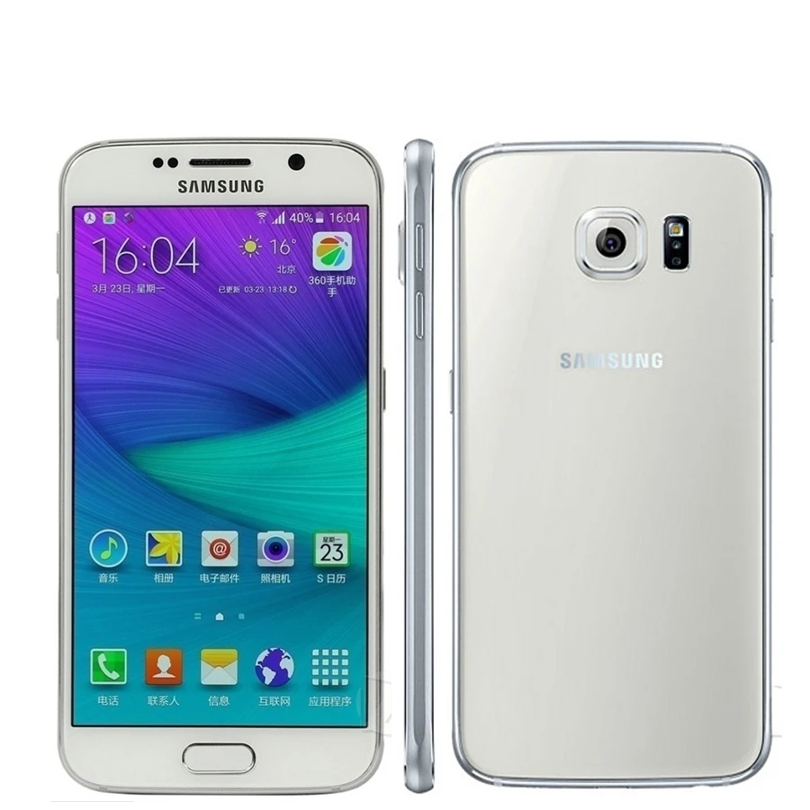 samsung Galaxy S6 G920I 3 ГБ 32 ГБ мобильный телефон Exynos 7420 Восьмиядерный 5," 16MP 5MP отпечаток пальца NFC Android 4G телефон