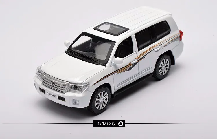 1:32, 15 см, Toyota Land Ctuiser, сплав, внедорожный автомобиль, модель автомобиля, игрушка, внедорожник, 4 открытые двери, вытяните назад, металлические автомобильные игрушки для мальчиков, коллекция