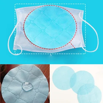 

20PCS PM2.5 Face Mask Filter Waterproof Mouth Masks Filter Replaceable Non-woven Disposable Shield Activated Protective Cover