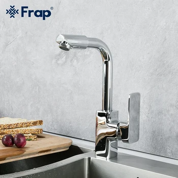 

Frap Kitchen 360 Degree Rotatable Spout Sink Basin Water Faucet Mixer Tap Bathroom Hot & Cold Single Handle Tap Faucet Y40202