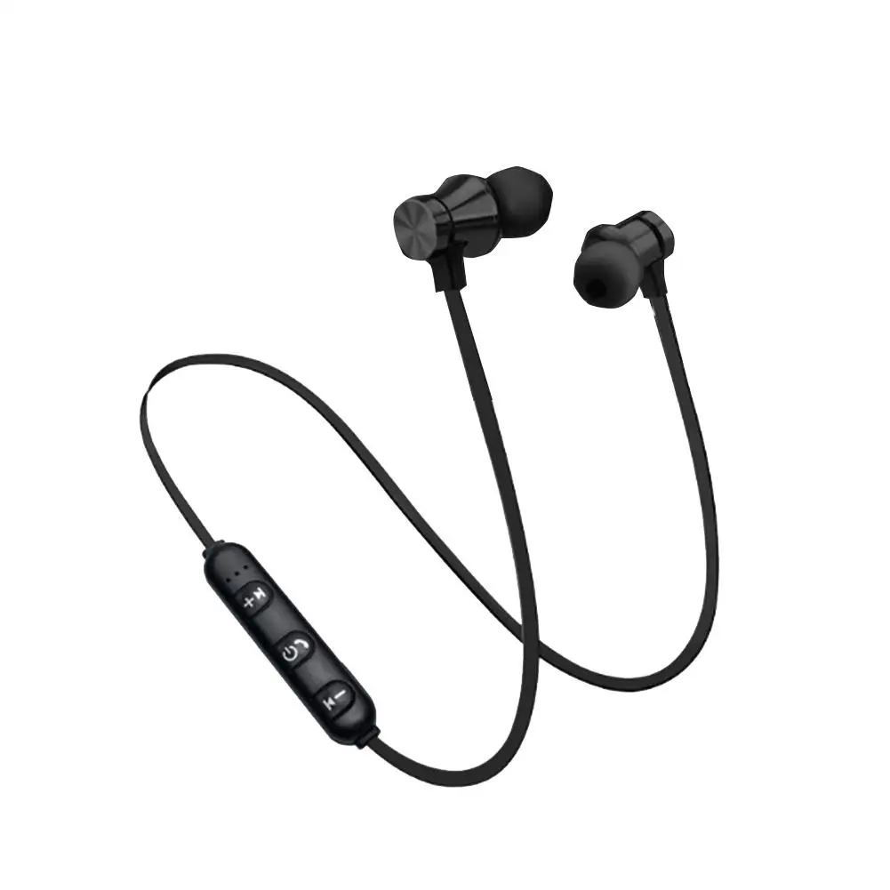 Для XT11 Магнитная Bluetooth гарнитура Спортивная Bluetooth 4,2 гарнитура Черный Синий Золотой Серебряный - Цвет: Black