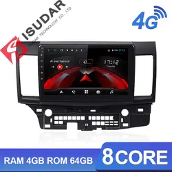 Isudar H53 4G Android 1 Din Авто Радио для Mitsubishi/Lancer 2007-2012 Автомобильный мультимедийный 8 ядер ram 4 Гб rom 64 Гб GPS DVR камера ips