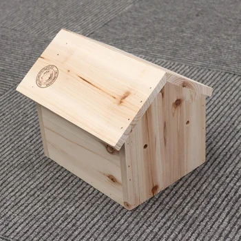 

Chinchilla Squirrel Triangle Wooden House Pine Wood Heat-resistant Bite Pet Supplies Wooden Nest