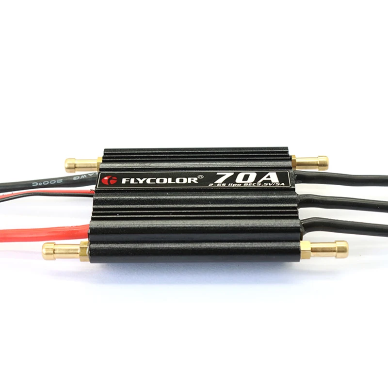 Flycolor 70A бесщеточный ESC для RC лодки 2 6S с 5 V/5A BEC|Детали и аксессуары| |