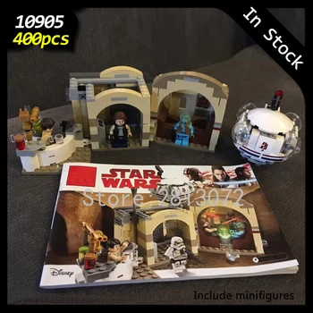 

In Stock 10905 Star Series Wars The Mos Eisley Cantina 400pcs Star Wars Seriers Model Building Blocks Compatible with 75205 Toys