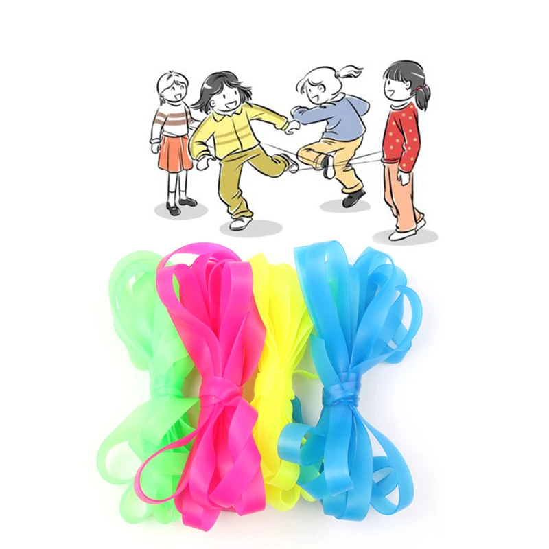 

Children's Jumping Rope Children's Color Elastic Jumping Rope Widening Thickening Extracurricular Jump Rope Rubber