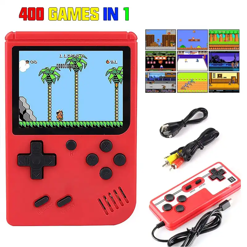 Mini Handheld Game Player Retro Game Console Player 400 In 1 Games  Retro Video Console 8 Bit 3.0 Inch Box TV Console Gift Kids