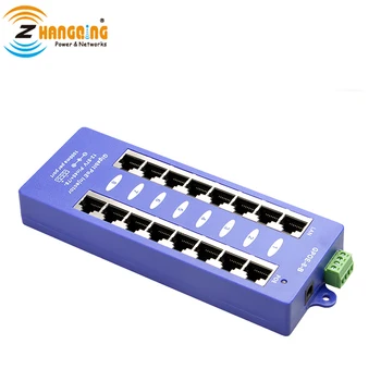 Adattatore iniettore PoE Gigabit passivo a 8 porte di sicurezza 24V 48V per dispositivi CCTV IP Phone AP MikroTIk Ubiquiti wireless