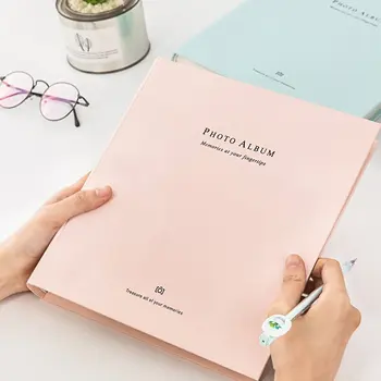 

6-Inch 200 Pockets Solid Book Photo Albums Frame Decoration for Wedding Family Memorial Baby Scrapbooking Fotograf Album Card ID