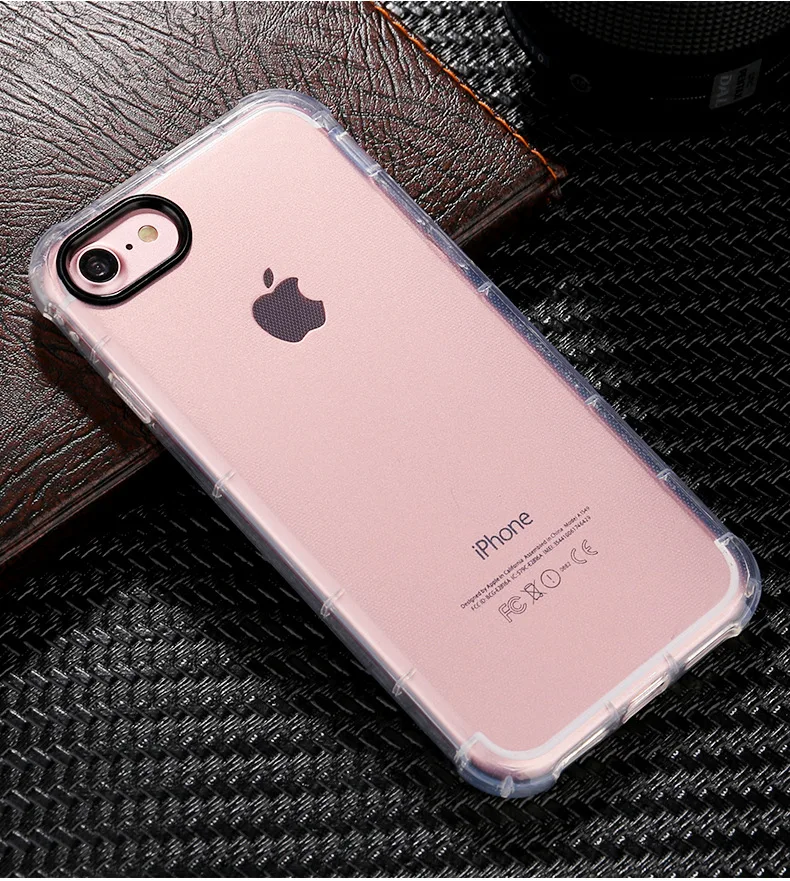

New 7plus mobile phone shell iphonexs max transparent TPU airbag anti-fall soft shell protective cover 0509A