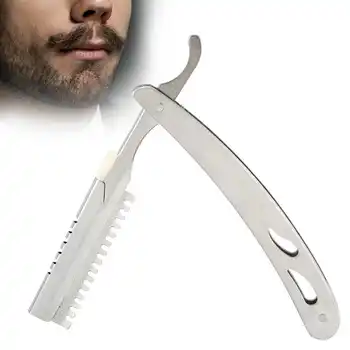 

Hair Shaving Razor Stainless Steel Barber Folding Beard Shaving Tool for Men Women Hair Removal Tool Shaver Trimmer for Salon