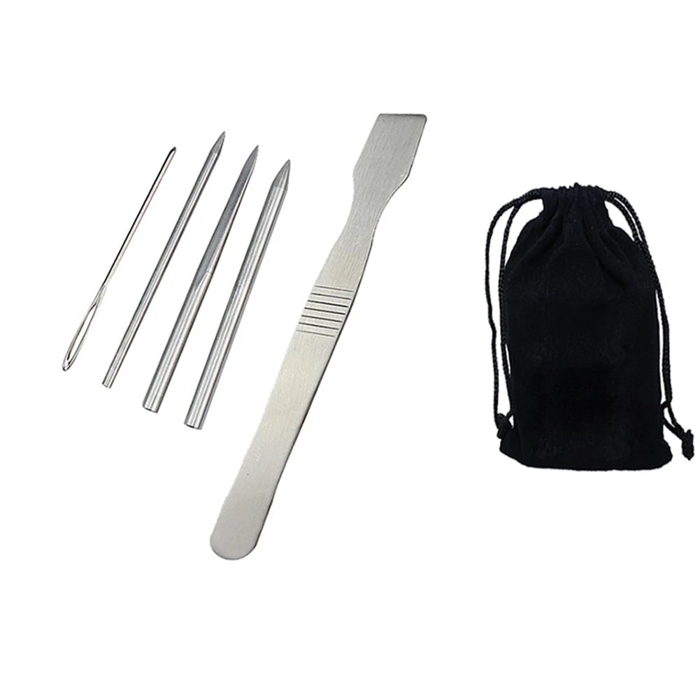 

Paracord Stitching Needles Set Stainless Steel Portable Lacing Smoothing Tool For Bracelet Laces Strings Outdoor Tools