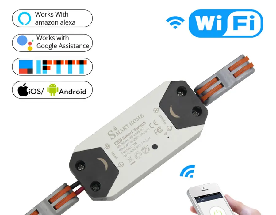 Умный переключатель света Wi-Fi беспроводной переключатель Tuya RF/App пульт дистанционного управления модули домашней автоматизации работают с Alexa Google