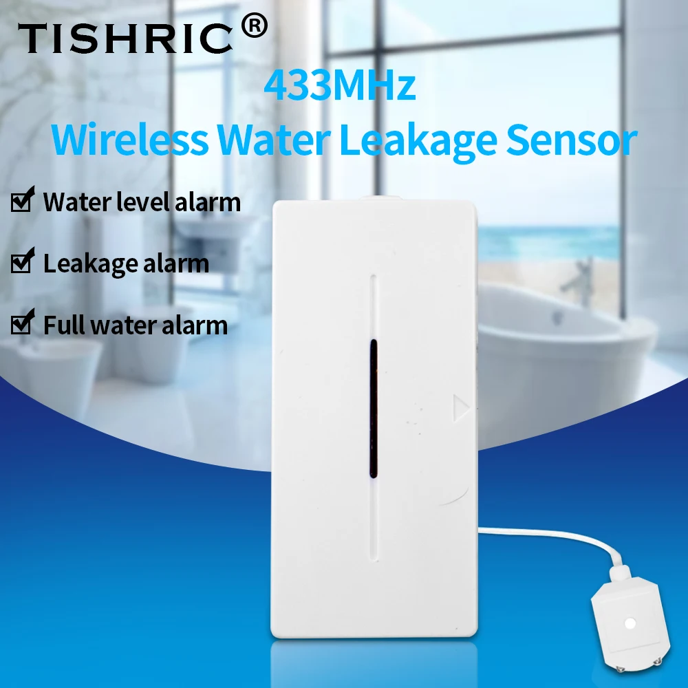 Ewelink-Sensor de fugas de agua, Detector de fugas de agua por inundación, alarma remota, hogar inteligente, seguridad del hogar, funciona con puente SONOFF