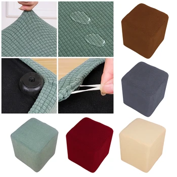 

Ottoman Slipcover Spandex Stretch Oversized Footstool Storage Protector