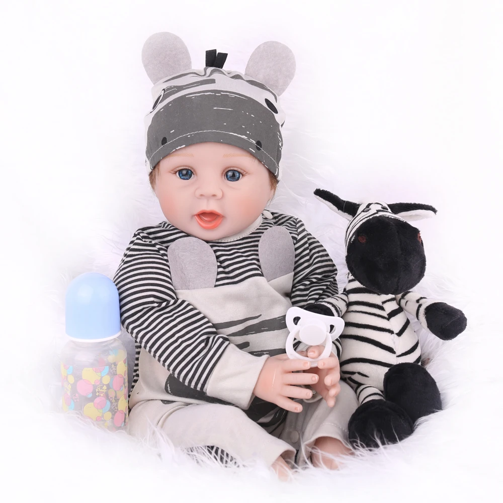 Кукла npk 55 см Силиконовая Reborn Super Baby Lifelike малыш мальчик Bonecas кукла Bebes Brinquedos Toys