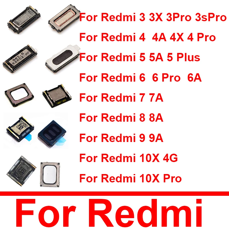 Speaker Earpiece Flex Cable For Xiaomi Redmi 3 3x 3s 4 4a 4x 5 5a 6 6a 7 7a 8 8a 9 9a 10x 4g Plus Pro 9c Earphone Receiver Parts Mobile Phone Flex Cables Aliexpress
