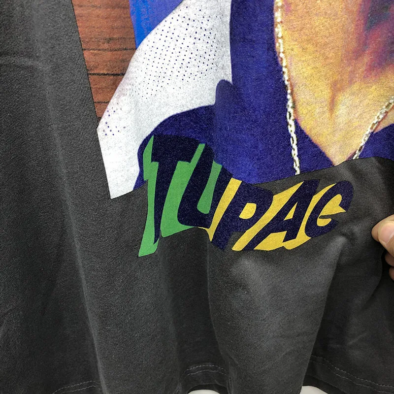 Негабаритных 2pac футболки Для мужчин Для женщин хлопок Тупак футболки высокого качества; короткий рукав; футболка