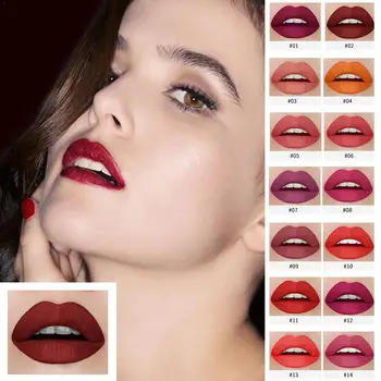 

4pcs/Set Long Lasting Waterproof No Fading Lipstick Litte Sexy Nude Fog Lipstick Surface Smoke Velvet Lipstick Matte U8F4