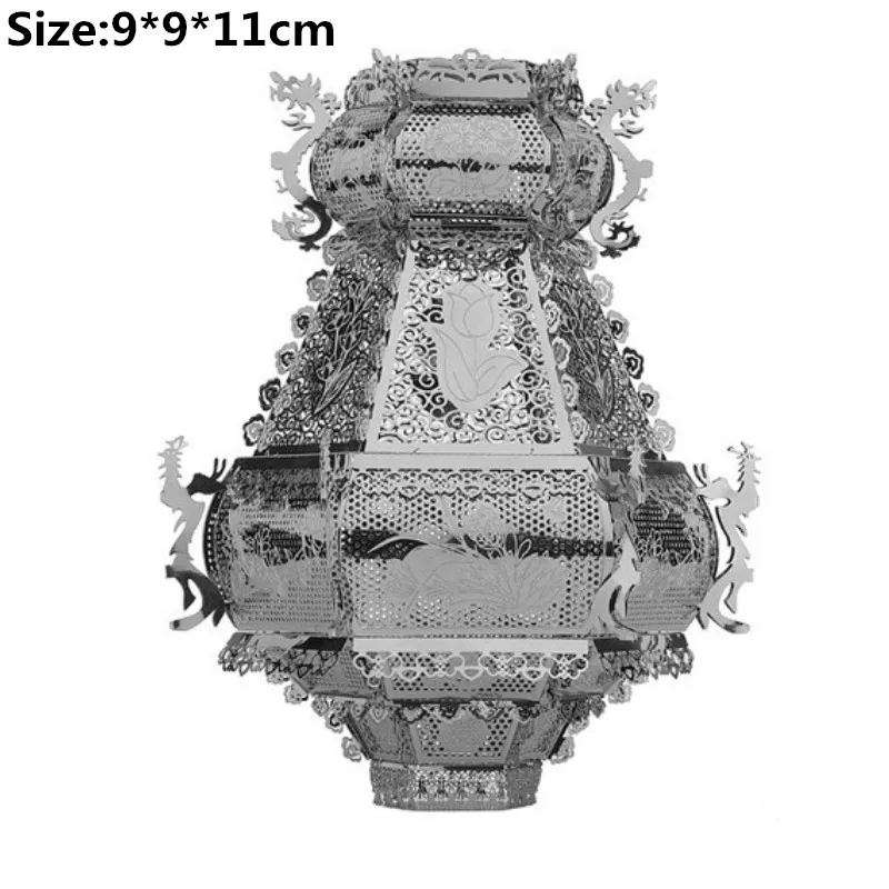 Tang фонарь 3D металлические Пазлы DIY нано модель наборы лазерная резка собрать головоломки подарки для взрослых игрушки образовательная Коллекция украшения