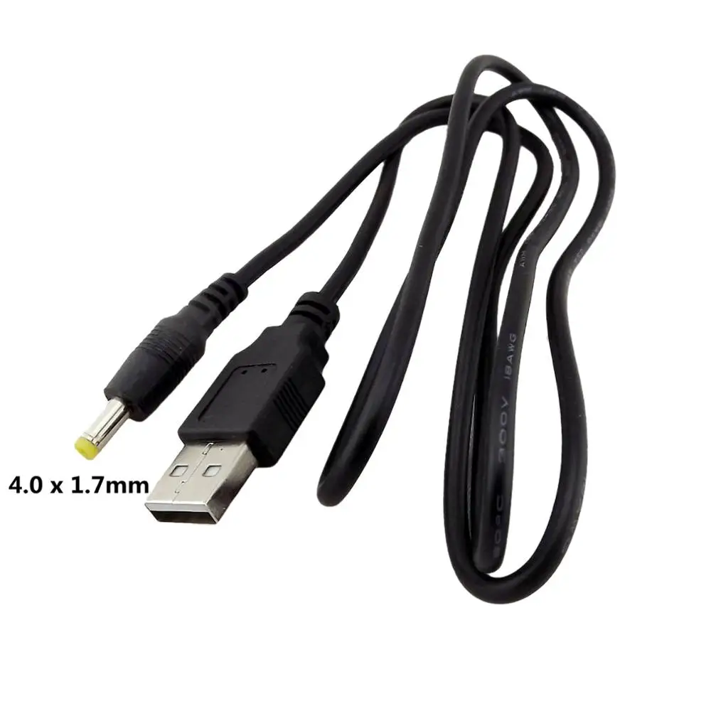 1x USB 2.0 A Male to 4.0 x 1.7mm Plug DC Power Charge Supply Connector Cable for Sony PSP 3FT/1M | Компьютеры и офис