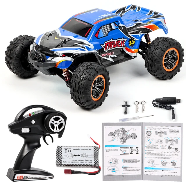 High Quality Power Motor 2.4G Alloy 4WD Remote Control Car 40KM/H Independent Shockproof Climbing Vehicles RTR With 3PCS Battery
