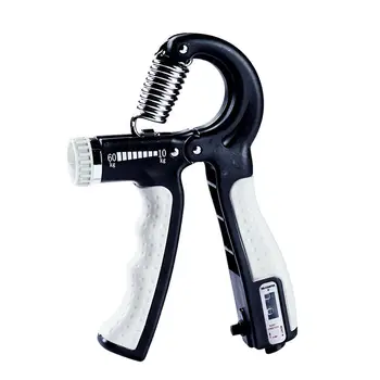 

R-Shape Adjustable Countable Hand Grip Strength Exercise Strengthener Gripper with Counter Adjustable Durable Hand Strength