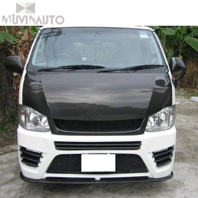 Для HIACE200 OEM Стиль углеродного волокна крышка двигателя крышка головки