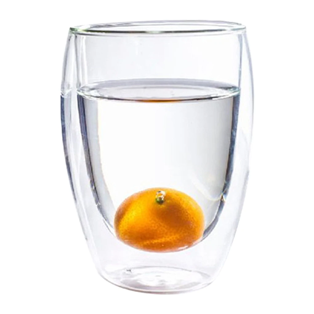 Double Layer Cup Glass Mug Transparent Simple Heat-resistant Wine Beer Coffee High Borosilicate Bottle
