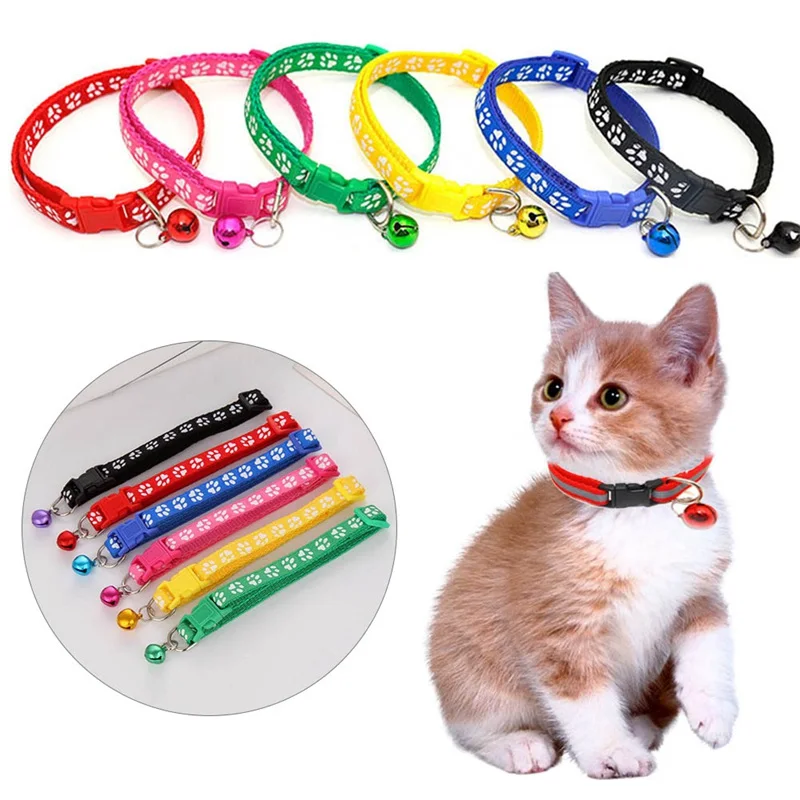 

Adjustable Pet Collar Reflective Pet Bell Collar Suitable for Cats and Small Dogs Pet Supplies Basic Collars