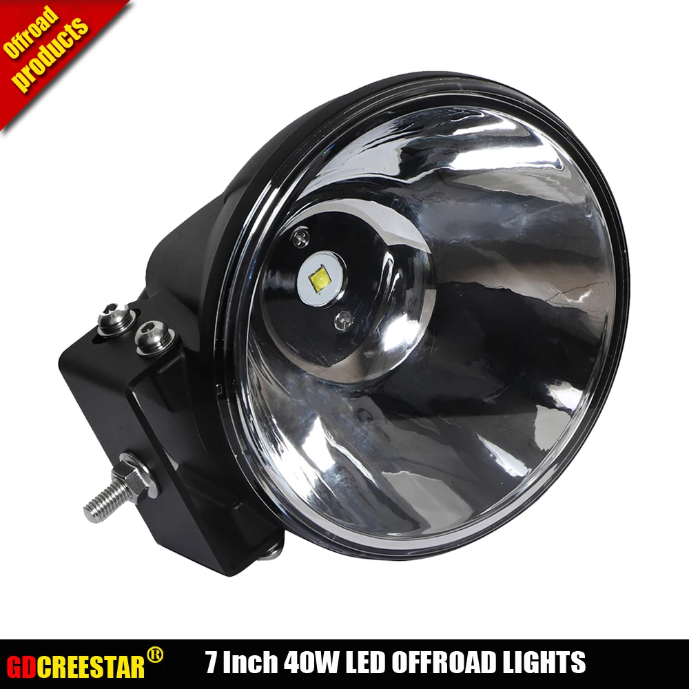 GDCREESTAR светодиодные внедорожные огни 7 дюймов круглые черные светодиодные фары с разъемом DT 2 шт./лот фары