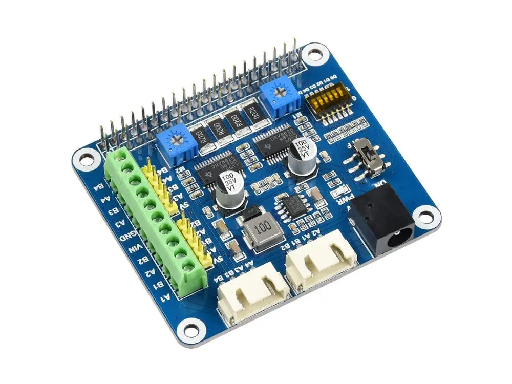 Шаговая головка Waveshare для Raspberry Pi Zero/Zero W/Zero WH/2B/3B/3B + привод два шаговых двигателя до
