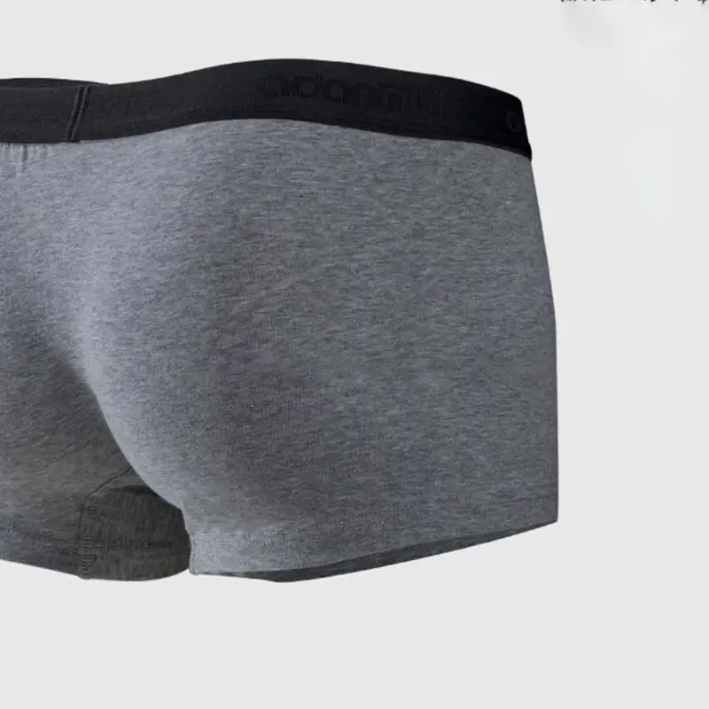 Mens Tagless Boxer Briefs Breathable Mesh Quick Dry Separate Pouches Underwear